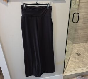 Express Black Wide Leg Cross Waist Pants